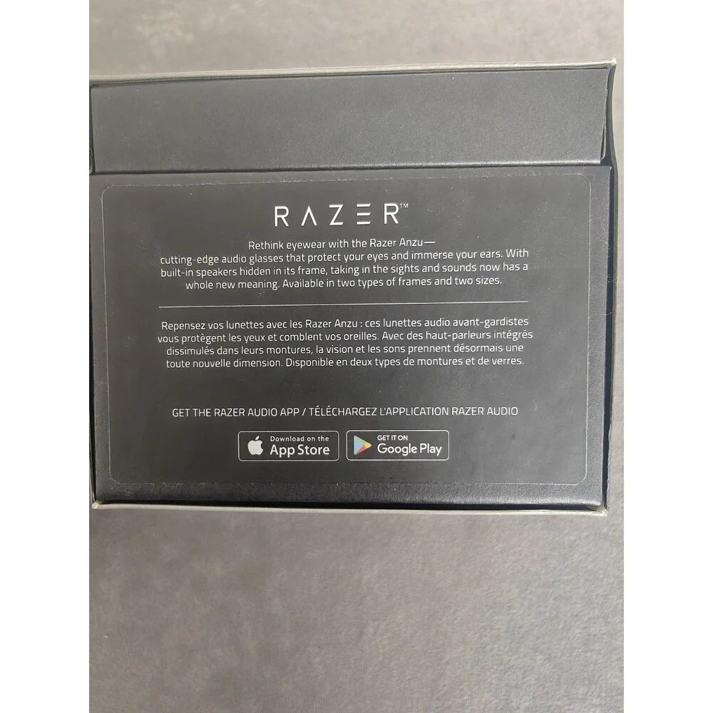Razer Anzu Smart Glasses Bluetooth Audio Eyewear S/M w Box Tested